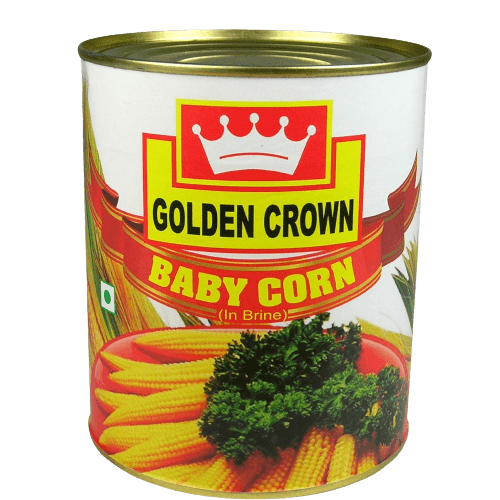 Golden Crown - Baby Corn (In Brine), 800 - 850 gm
