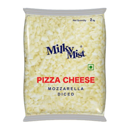 Milky Mist - Cheese, Diced Mozzarella, 2 Kg Pack