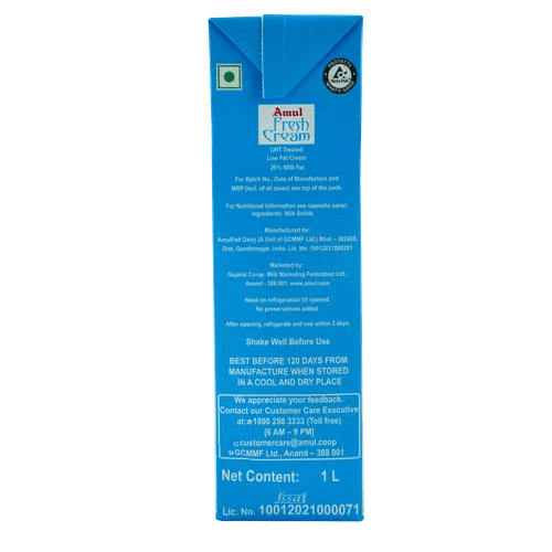 Amul - Fresh Cream, 1 L
