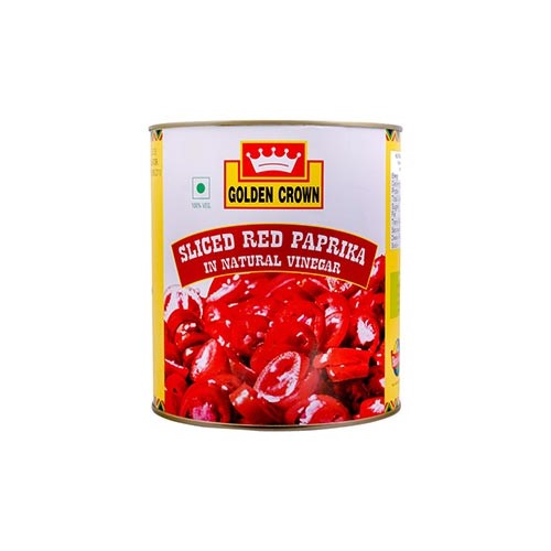 Golden Crown - Sliced Red Paprika, 3 Kg
